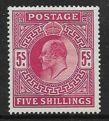 Sg 264 M51(2) 5s Deep Bright Carmine De La Rue high value UNMOUNTED MINT