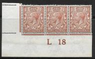 N18(14) 1½d Bright Chestnut Royal Cypher control L 18 imperf UNMOUNTED MINT
