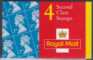 HA12 4 x 2nd class stamps barcode booklet - No Cylinder