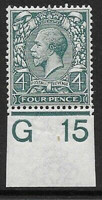 N23(1) 4d Grey Green Royal Cypher control G15 Imperf UNMOUNTED MINT