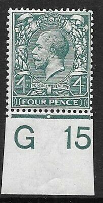N23(1) 4d Grey Green Royal Cypher control G15 Imperf UNMOUNTED MINT MNH