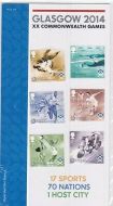 2014 Glasgow commonwealth games commem presentation pack UNMOUNTED MINT MNH