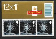 LX25 2003 Christmas Barcode Booklet -  12 x 1st Class complete Not In packaging