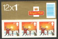 LX27 2004 Christmas Barcode Booklet  12 x 1st Class - Not in packet No Cylinder