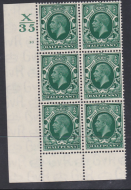 1 2d Photogravure cyl blk X35 30 no dot UNMOUNTED MINT