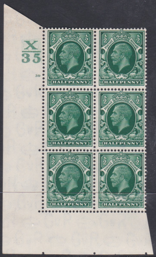 1 2d Photogravure cyl blk X35 39 No dot perf 5(E I) UNMOUNTED MINT