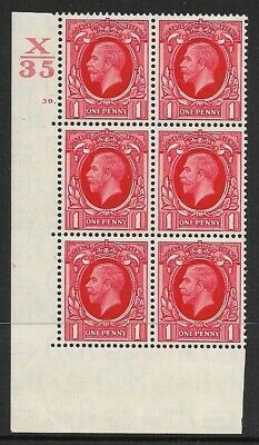 1934 1d Photogravure cyl blk X35 39 Dot perf 5(E I) UNMOUNTED MINT