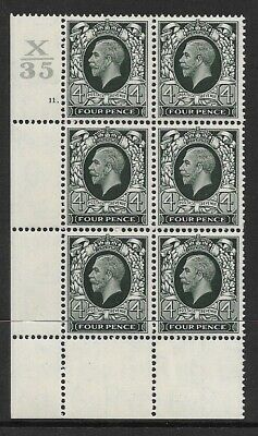1934 4d Photogravure Control X35 11 Dot perf type 2(P P) UNMOUNTED MINT