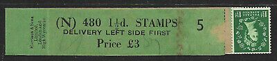1½d Tudor watermark Sideways Delivery Coil leader N 5 MNH