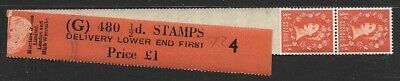 ½d Tudor watermark Vertical Delivery Coil leader G 4 UNMOUNTED MINT