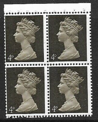 UB10 Pre-decimal Machin Booklet Pane Perf I - UNMOUNTED MINT MNH