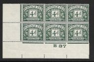 D31 4d George VI Postage due Control B 37 Imperf UNMOUNTED MINT