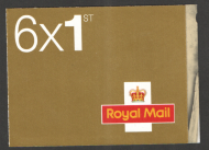 2002 MB4e 6 x 1st No Logo Self Adhesive Booklet - No Cyl