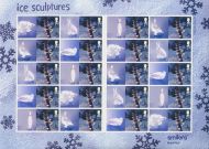LS15 GB 2003 Ice Sculptures Smiler sheet UNMOUNTED MINT MNH