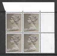 Sg U24c 10d Pre-decimal Machin with neck flaw - UNMOUNTED MINT MNH