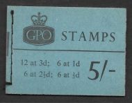 H72 5 - Wilding GPO booklet - Jan 1965 UNMOUNTED MINT