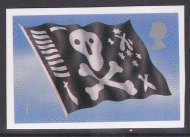 PM4 2001 Sg2209 Jolly Roger 1st class stamp out of booklet - self adhesive