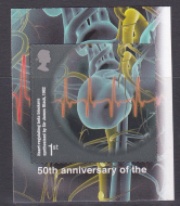 PM28 2011 Sg3153 Beta Blockers 1st class stamp out of booklet self adhesive Left