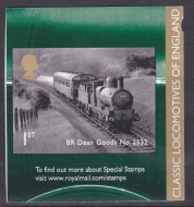 PM31 2011 Sg3215 BR Dean Goods 1st class stamp out of booklet - self adhesive R