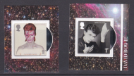 PM56 2017 Sg3934-3935 David bowie 1st class stamps out of booklet self adhesive