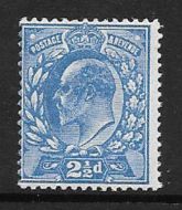 Sg 276 M17(1) 2½d Deep Bright Blue Harrison Perf. 14 UNMOUNTED MINT MNH