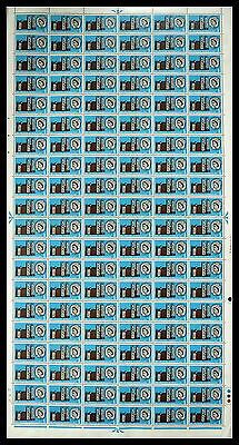 1966 Westminster Abbey (Phos) 3d Complete Sheet - UNMOUNTED MINT MNH