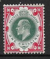 Sg 259 M46(4) 1 - Dp dull Green  Scarlet (c) Somerset House UNMOUNTED MINT MNH