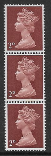 2d Pre-decimal Machin with phosphor omitted on 1 stamp UNMOUNTED MINT