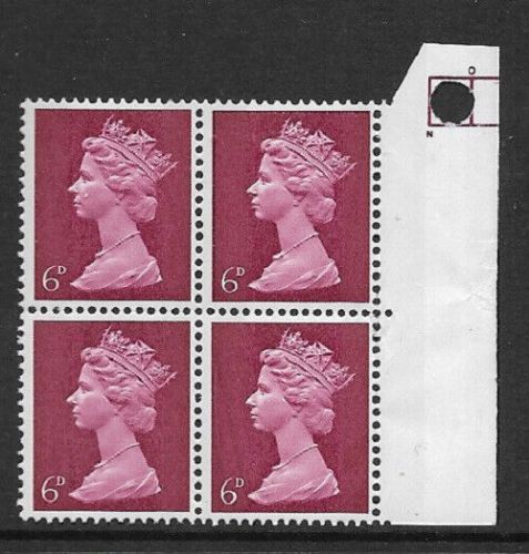 6d Pre-Decimal machin with PH1 LH margin UNMOUNTED MINT MNH