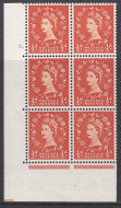 S3e wilding variety cyl block 2 dot major retouch 19 2 UNMOUNTED MINT MNH