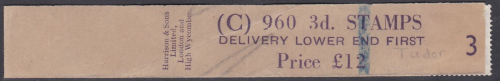Edward wmk vertical C3 960 coil leader S68v Scarce unmounted mint