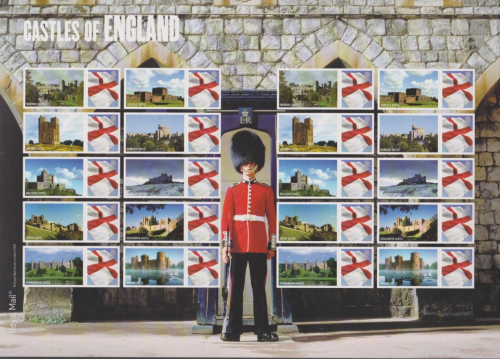LS59 GB 2009 Castles Of England Smiler sheet UNMOUNTED MINT