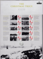 CS-26 2014 THE CHRISTMAS TRUCE smiler sheet UNMOUNTED MINT - stock photo
