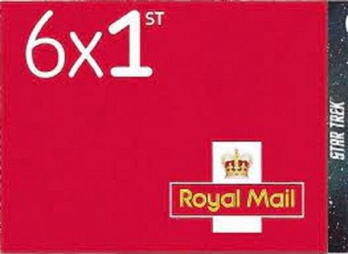 PM76 large over small 2020 Star Trek 6 x 1st Self Adhesive Booklet no Cylinder