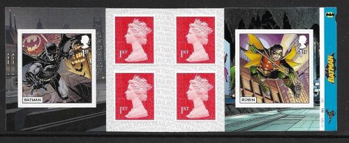 PM82 2021 Batman 6 x 1st Self Adhesive Booklet No Cylinder