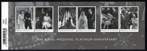 MS4032a 2017 Platinum Anniversary miniature sheet BARCODE UNMOUNTED MINT MNH
