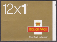 MF4 12 x 1st class stamps barcode booklet - Self Adhesive MINT MNH - No Cylinder