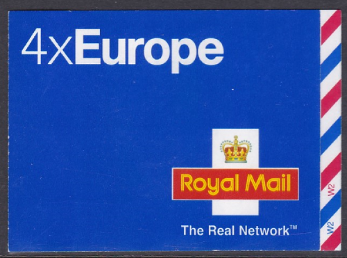 MI1 2003 4 x Europe Self Adhesive Booklet - Cylinder W2 W2