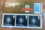 LX25 2003 Christmas Barcode Booklet -  12 x 1st Class complete in wrapper