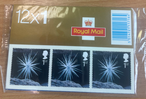 LX25 2003 Christmas Barcode Booklet -  12 x 1st Class complete in wrapper