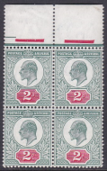 Sg 229 M12(2) 2d Dull Blue Green  Carmine chalky De La Rue UNMOUNTED MINT