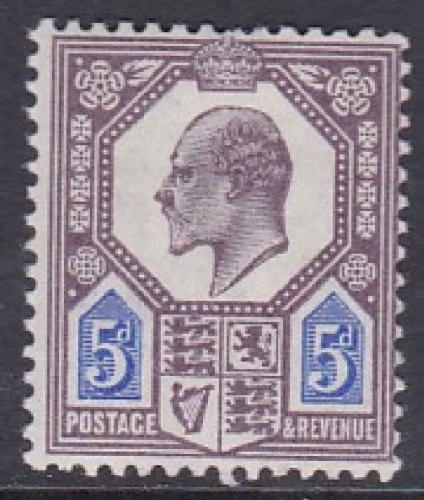 Sg 243 Spec M28(2) 5d Slate Purple  Ultramarine De La Rue UNMOUNTED MINT