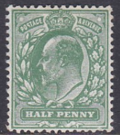 M3(8) ½d Olive Green Harrison Perf. 14 UNMOUNTED MINT MNH