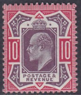 M44(8) 10d Dark Plum  Carmine Somerset House UNMOUNTED MNH