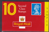 HC7 Walsall sample booklet no stamps or barcode on back for shop display