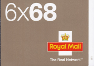NB2 2003 Airmail - Worldwide Letter 20g barcode booklet 6 x 68p - Cylinder W1