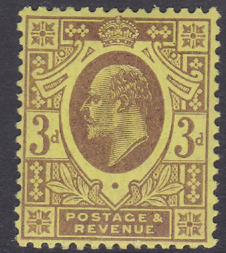 Sg 232a M20(2) 3d Dull Purple Orangeyellow Chalky De La Rue Unmounted Mint