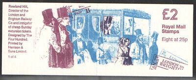 GB FW4 Birth Bicentenary - Sir Rowland Hill Booklet Complete - Cylinder B4