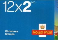 LX49 2015 Christmas Barcode Booklet 12 x 2nd Class - cyl w1w1w1w1