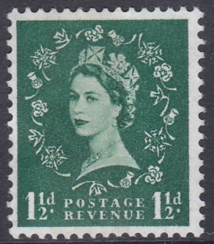 Sg S35b 1½d Wilding 8mm right band  UNMOUNTED MINT